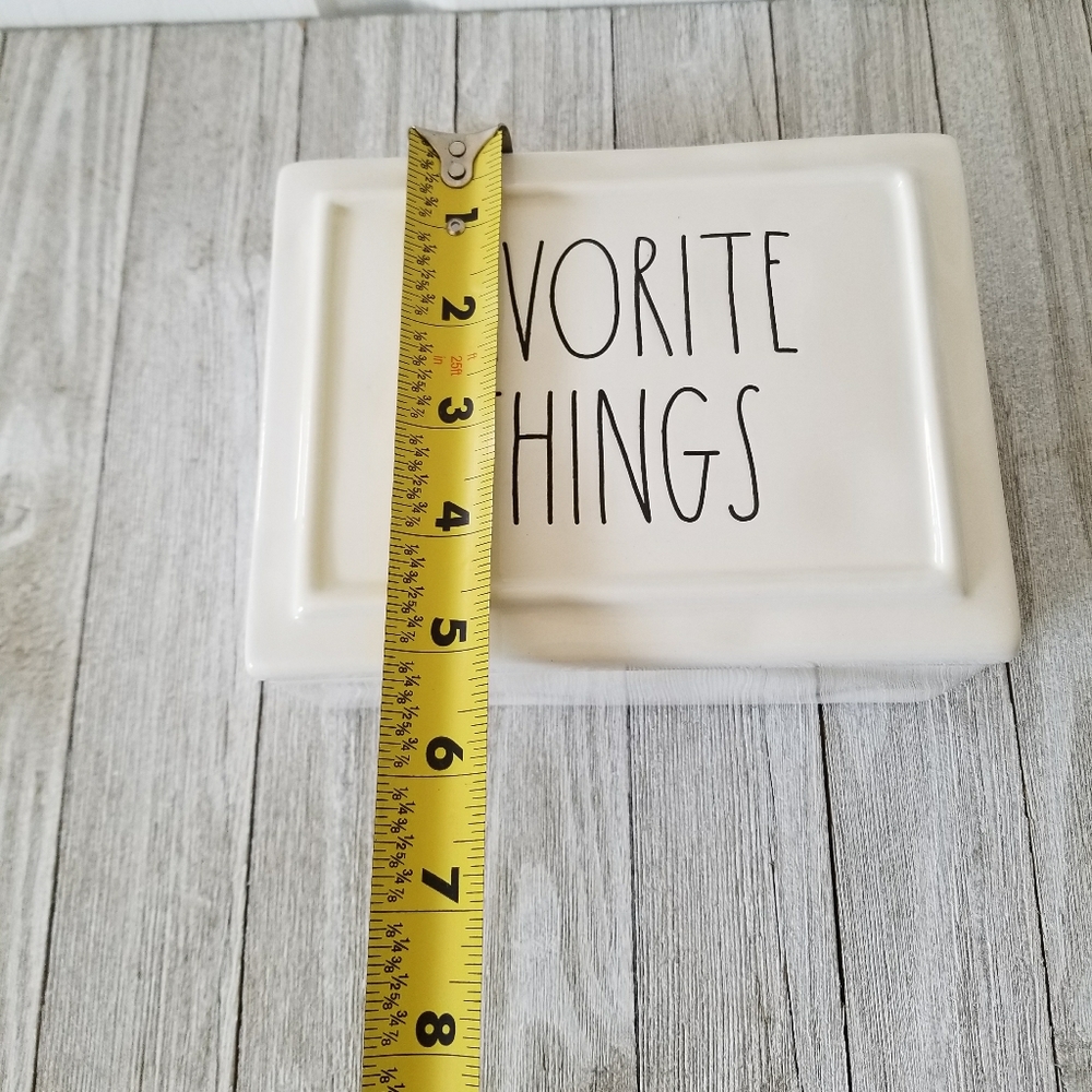 Rae Dunn FAVORITE THINGS Ceramic Box Jewelry Box - Picture 5 of 5